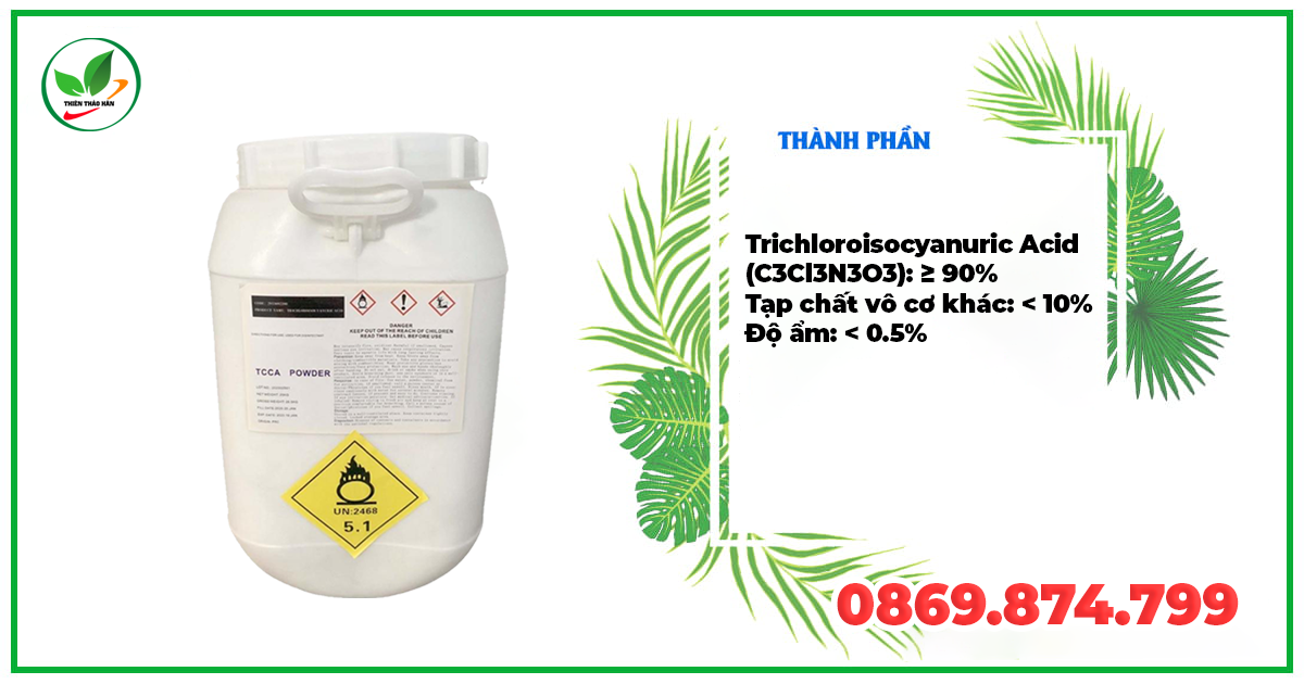 Thành phần tcca bột Trung Quốc