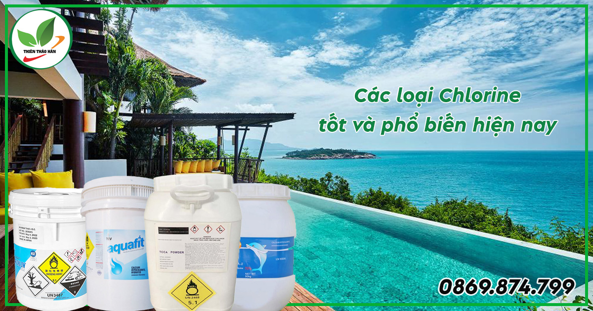 các loại chlorine tốt phổ biến hiện nay