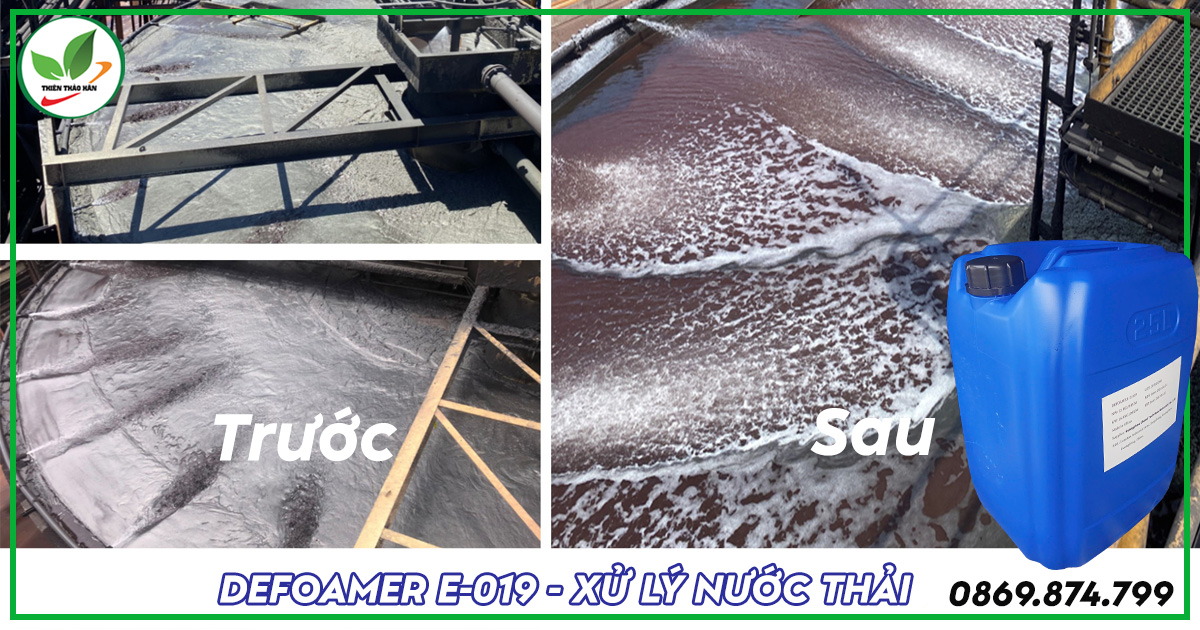 Phá bọt Defoamer trong xử lý nước thải