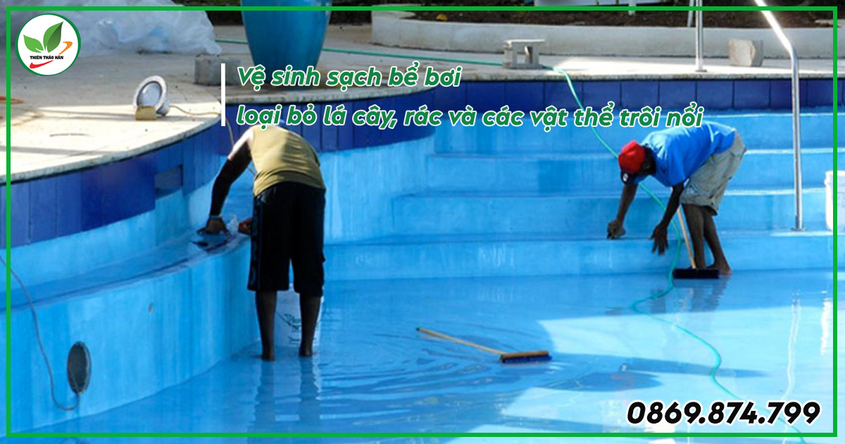 cách dùng pac xử lý nước hồ bơi