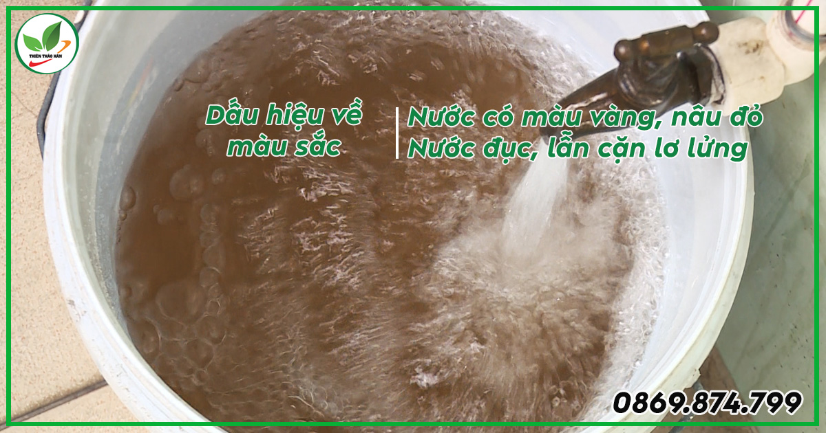 Dấu hiệu nước sinh hoạt bị ô nhiễm