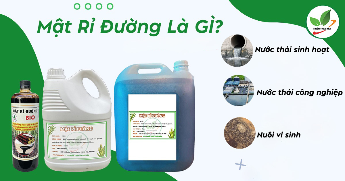 mật rỉ đường trong xử lý nước thải