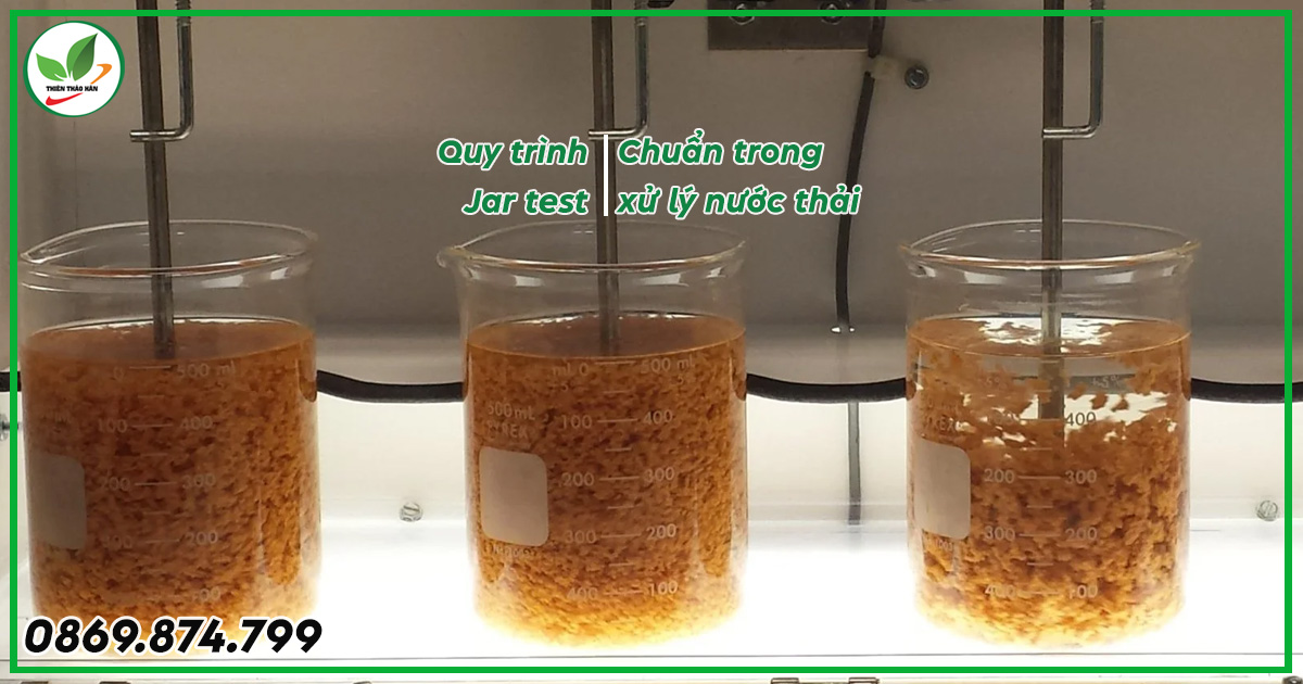 quy trình jar test trong xử lý nước thải