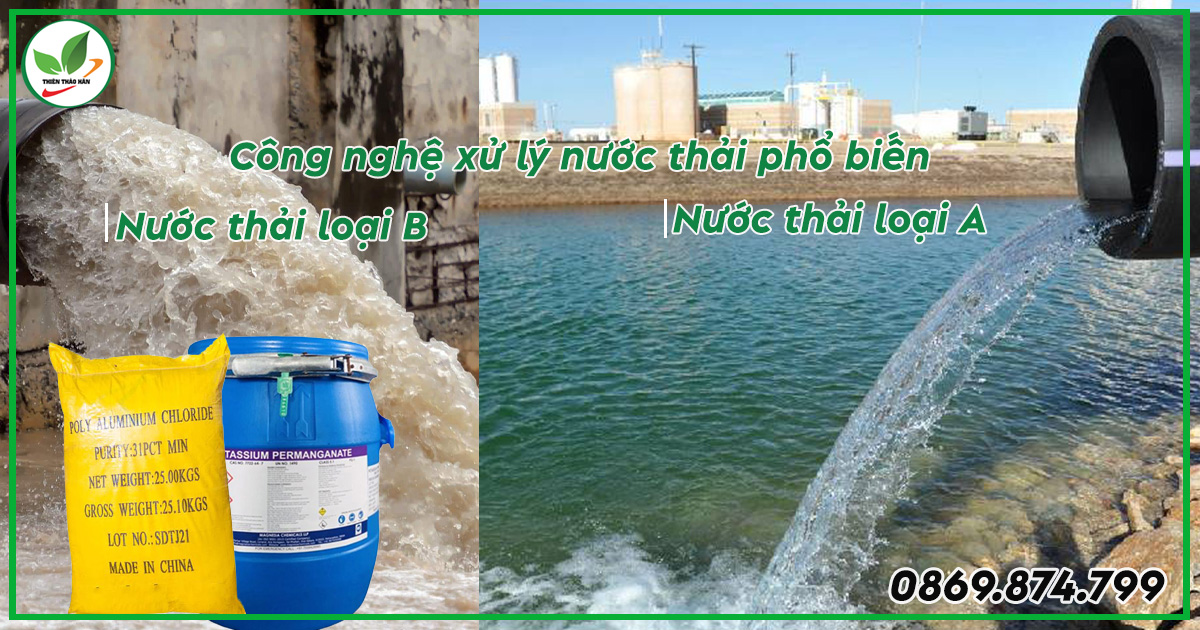 công nghệ xử lý nước thải loại  a và b