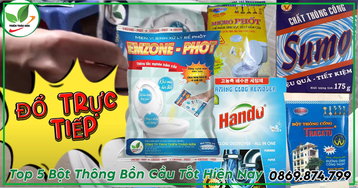 Bột thông bồn cầu tốt hiện nay