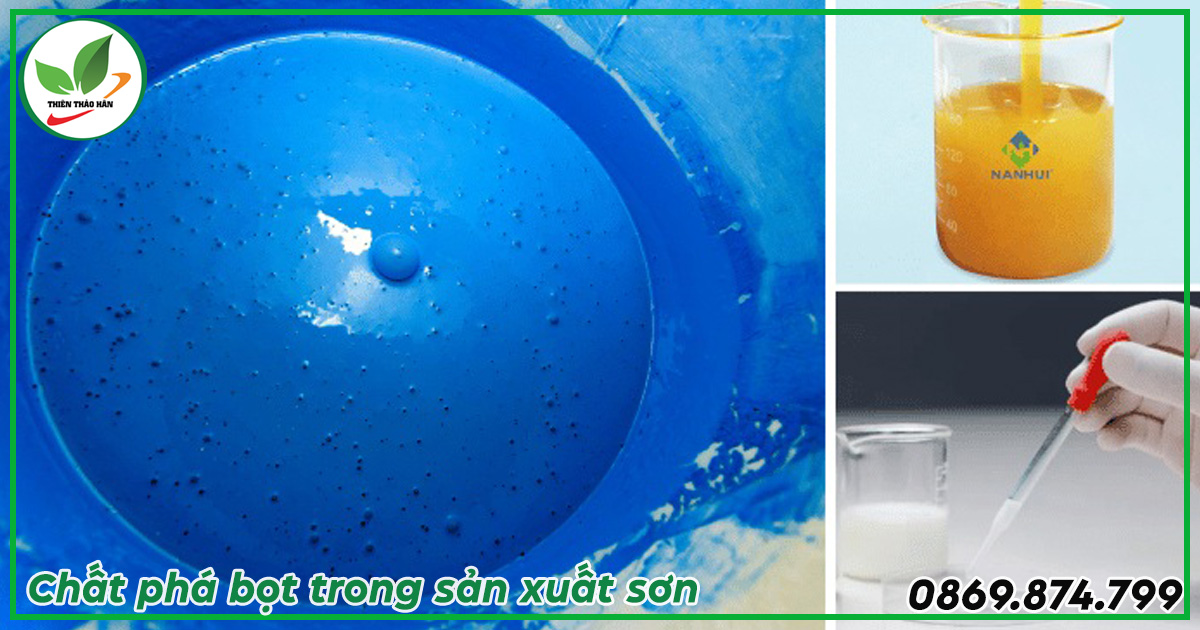 chất phá bọt trong sản xuất sơn