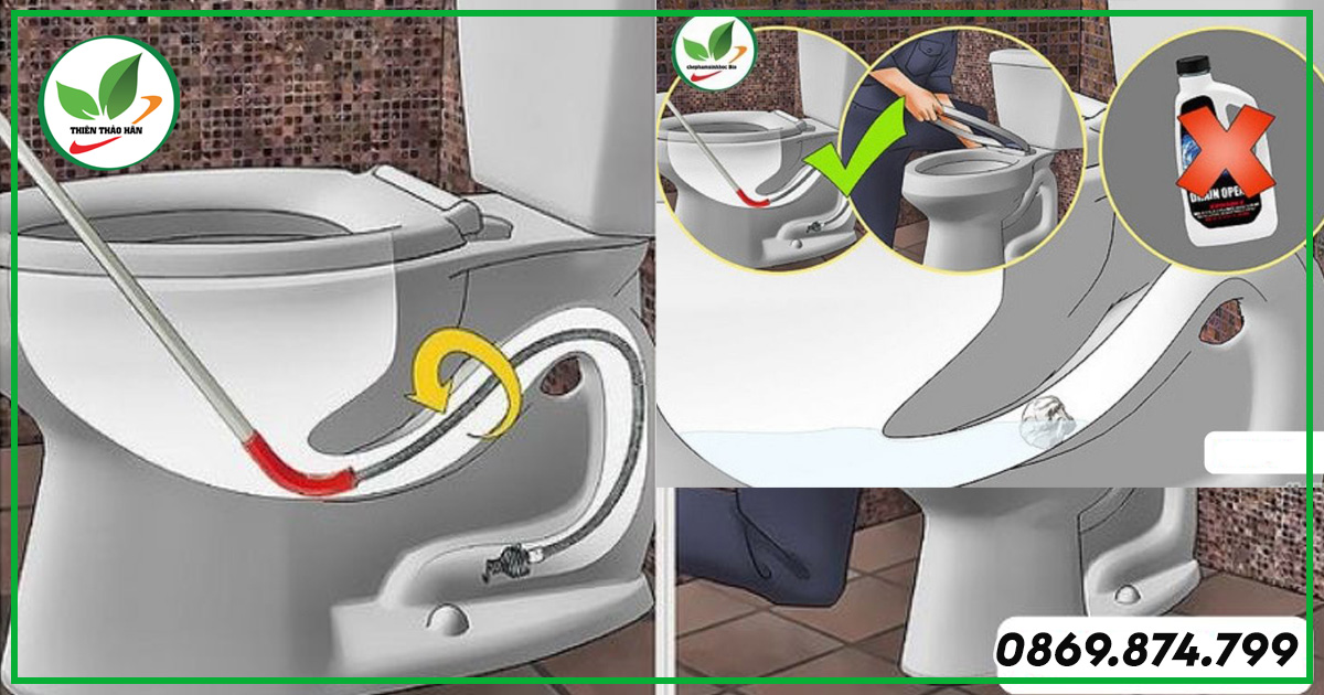 Lưu ý khi xử lý bồn cầu bị trào ngược
