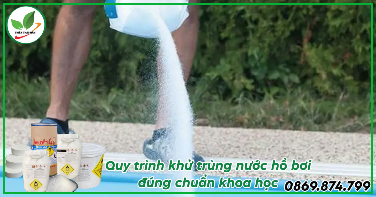 quy trình xử lý nước hồ bơi