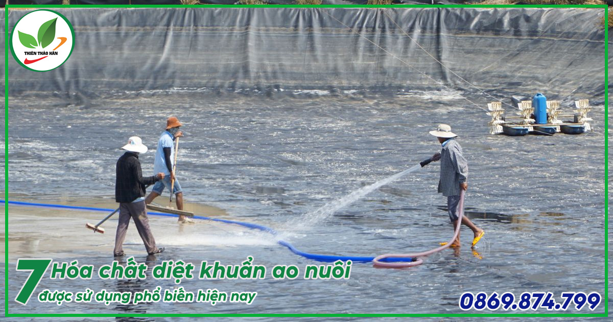 hóa chất diệt khuẩn ao nuôi tôm