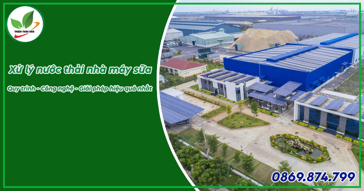 xử lý nước thải nhà máy sữa