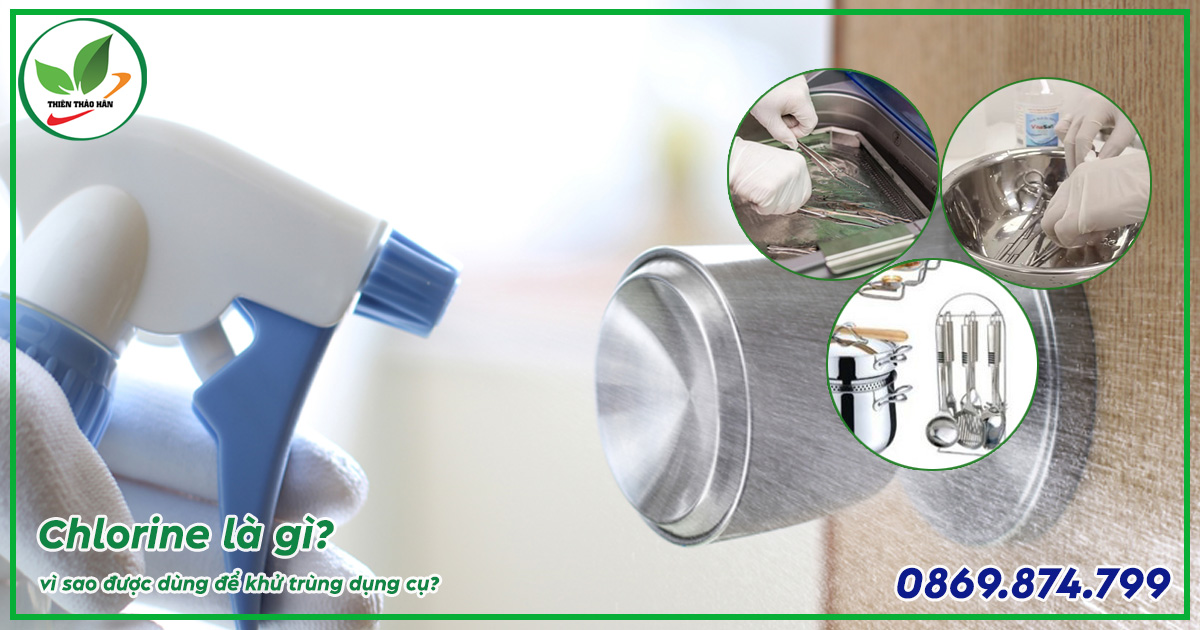chlorine khử trùng dụng cụ