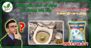 Cách sử dụng bột thông bồn cầu