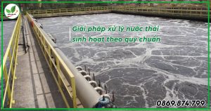 giải pháp xử lý nước thải sinh hoạt