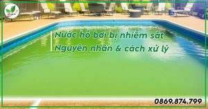 Nước hồ bơi bị nhiễm sắt